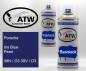 Preview: Porsche, Iris Blue Pearl, 39N / D3 39V / D3: 400ml Sprühdose + 400ml Klarlack - Set, von ATW Autoteile West.